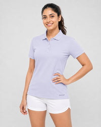 Women Polo T-Shirt - Mack - Lavender Mist
