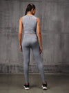 Slate Grey 4 Way Lycra Dryfit co ord set For Women
