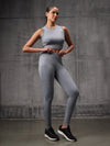 Slate Grey 4 Way Lycra Dryfit co ord set For Women