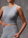 Slate Grey 4 Way Lycra Dryfit co ord set For Women