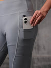 Slate Grey 4 Way Lycra Dryfit co ord set For Women