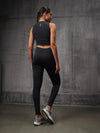 Black 4 Way Lycra Dryfit co ord set For Women