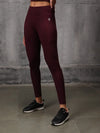 Merlot Red 4 Way Lycra Dryfit co ord setFor Women - Bliss