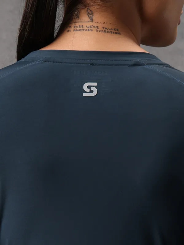 Neo-Stormy Tide Nylon Lycra Full Sleeve T-Shirt For Women