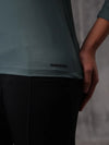 Seafoam Green Nylon Lycra Full Sleeve T-Shirt For Women