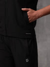 Black Nylon Crush Track Suit For Women