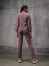 Flow-Dusty Plum Nylon Crush Track Suit For Women