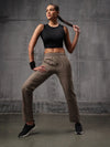 Pale Taupe Nylon Crush Lower For Women