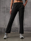 Black Nylon Crush Lower For Women