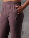 Dusty Plum Nylon Crush Lower For Women