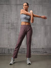 Dusty Plum Nylon Crush Lower For Women