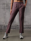 Dusty Plum Nylon Crush Lower For Women
