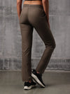 Brown Nylon Crush Lower For Women