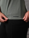 Seafoam Green Vapo Knit Round Neck T-Shirt For Women