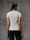 Silver Cloud Vapo Knit Round Neck T-Shirt For Women