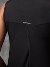 Black Nylon Lyra Tank Top For Women