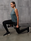Seafoam Green Nylon Lyra Tank Top For Women