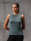 Seafoam Green Nylon Lyra Tank Top For Women