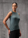 Seafoam Green Nylon Lyra Tank Top For Women