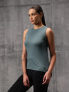 Seafoam Green Nylon Lyra Tank Top For Women