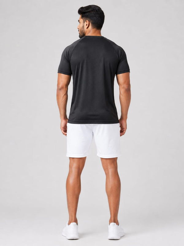 Zig Zag T-Shirt - Jet Black