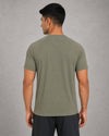 Zig Zag T-Shirt - Olive Grey