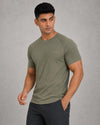 Zig Zag T-Shirt - Olive Grey