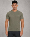Zig Zag T-Shirt - Olive Grey
