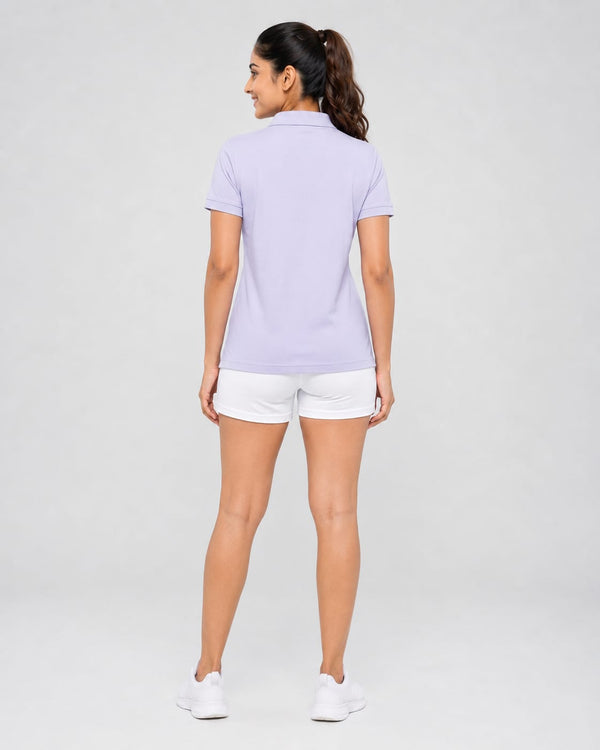 Women Polo T-Shirt - Mack - Lavender Mist