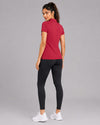 Women Polo T-Shirt - Mack - Crimson Red