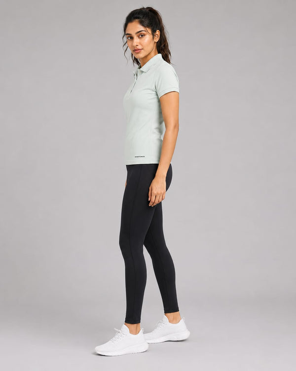 Women Polo T-Shirt - Mack - Mint Ice