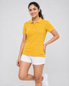 Women Polo T-Shirt - Mack - Sunshine Yellow