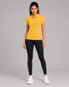 Women Polo T-Shirt - Mack - Sunshine Yellow