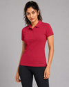 Women Polo T-Shirt - Mack - Crimson Red