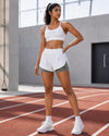 Women's Apple Tighty Shorts - White / Olive Grey