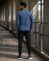 Men's Half Zipper - Spider - Steel Blue