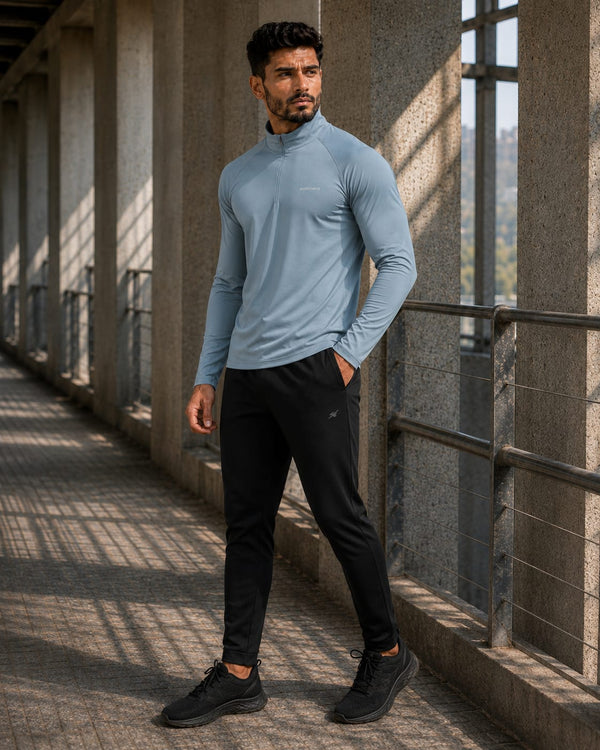Men's Half Zipper - Spider - Sage Green