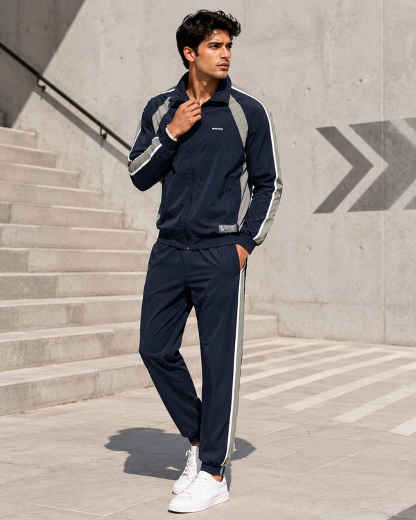 Men’s Regular Fit Navy Blue Tracksuit - Striker