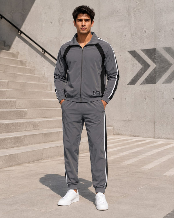 Men’s Regular Fit Light Grey Tracksuit - Striker