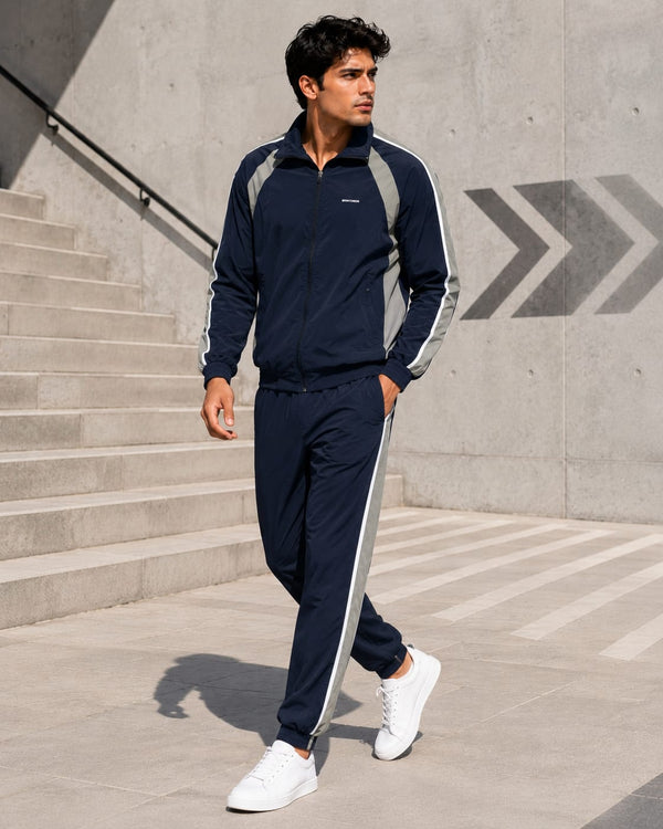 Men’s Regular Fit Navy Blue Tracksuit - Striker