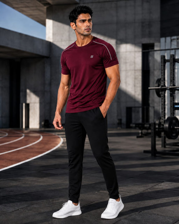Men’s Spark T-Shirt - Wine