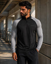 Men’s Grind Full-Sleeve Training T-Shirt - Graphite Black