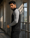 Men’s Grind Full-Sleeve Training T-Shirt - Graphite Black