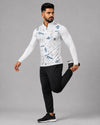 Men’s Zyrex Arctic White Camo Full-Sleeve Sports T-Shirt