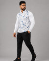 Men’s Zyrex Arctic White Camo Full-Sleeve Sports T-Shirt
