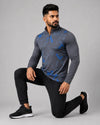 Men’s Zyrex Graphite Blue Camo Full-Sleeve Sports T-Shirt