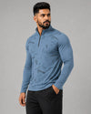 Men’s Steel Blue Camo Half-Zip Training Top