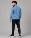 Men’s Steel Blue Camo Half-Zip Training Top