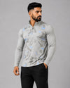 Men’s Silver Grey Camo Half-Zip Training Top