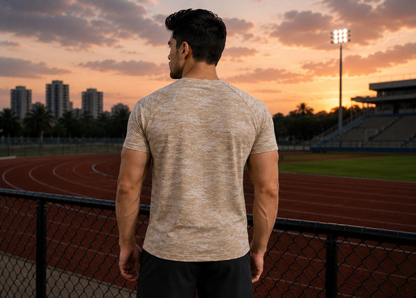 Men’s Splash T-Shirt - Sand Beige